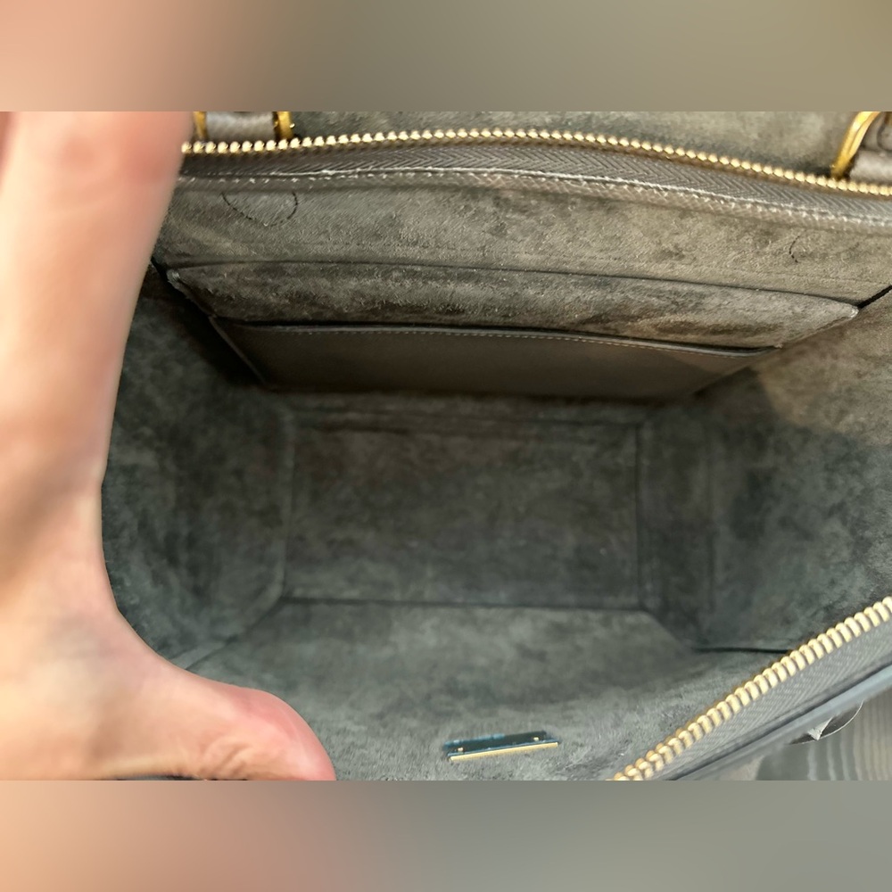 ❤️SOLD❤️ Auth CELINE Micro Grey Belt Bag in Grained Leather 9 x 8 IN - Picture 10 of 16